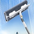 thumbnail image 4 of Maoface Window Squeegee with Long Handle, 2-in-1 Window Cleaning Tool with Scrubber, 360° Rotating Head and 4 Microfiber Cloths, 4 of 15