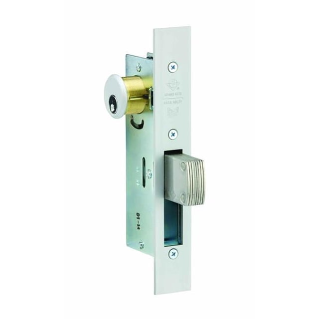 Adams Rite MS1850SN410628 1.5 in. ANSI Size MS Deadlock Flat Aluminum Faceplate