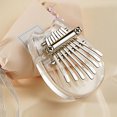 thumbnail image 1 of Fridja Transparent Cat 8-tone Mini Thumb Piano Finger Exercise Tool, 1 of 9