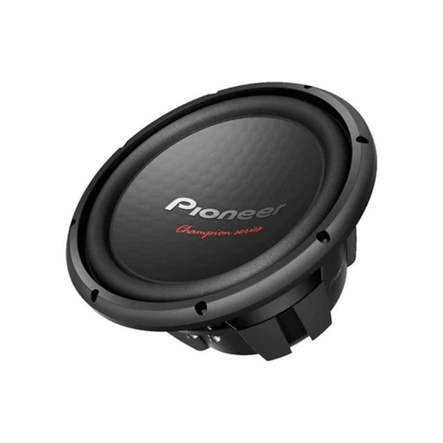 Subwoofer Pioneer 12 Pulgadas Champions Series TS-W312D4 Pioneer Bobina de voz larga de aluminio, color Negro