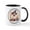 White/Black Inside, variant on CafePress - Halloween Witch Puppy Dog Mugs - 11 oz Ceramic Mug - Novelty Coffee Tea Cup