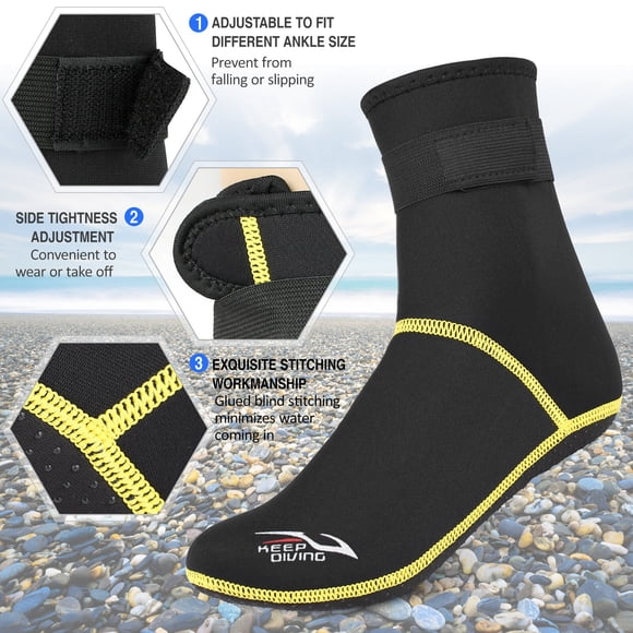 Calcetines de buceo KEEP DIVING Rookin Mewmewcat Jinmie Neopreno 3 mm Antideslizantes