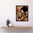 thumbnail image 2 of Soul Music Singer Multicoloured Dots Pattern Art Print Framed Poster Wall Decor 12x16 inch, 2 of 5