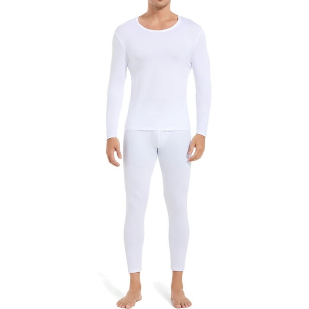 Thermal Underwear Set for Men Long Johns Basic Layer Top Bottom for