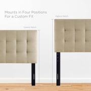 Modway Lily Tufted Headboard, Twin, Beige