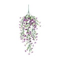 thumbnail image 2 of Kugisaki Artificial Hanging Violet Outdoor Fake Artificial Plastic Flower Eucalyptu Violet Green Vines Living Room Room Wall Hanging Decoration, 2 of 7