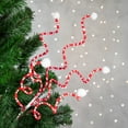 thumbnail image 2 of Northlight 24" Red and White Striped Candy Cane Curls Christmas Spray, 2 of 4