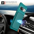thumbnail image 7 of TECH CIRCLE Wallet Case for Google Pixel 8, Credit Card Slots Holder Luxury PU Leather Cover, Magnetic Car Mount Shockproof Lens Protective Case for Google Pixel 8 2023, Green, 7 of 7