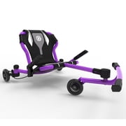 EzyRoller: Drifter X - Purple - Ride-On Scooter, Cambering Motion, Pedal Free Cart, Hand Brakes, Extendable Frame, 154lb Capacity, Adults-Kids Ages 6+