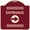 Burgundy, variant on SignMission 18 x 24 in. Designer Series Sign - Flex Post Entrance with Right Arrow Decal Only for Flex Paddle, Red & White
