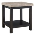 thumbnail image 1 of Picket House Furnishings Caleb Square Marble Top End Table in Espresso, 1 of 10