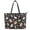 Assorted Christmas Icons, variant on POLERO PU Leather Saddle Handbag with Large Capacity Casual Tote Bag for Travel, Christmas Lights Snowflake Pattern Top Handle Tote Bag