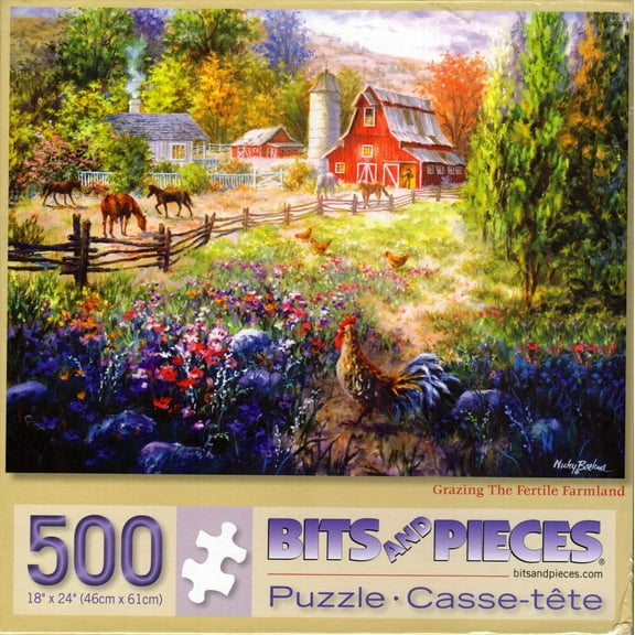Grazing the Fertile Farmland 500 Piece Puzzle