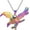 Colorful, variant on Eagle Urn Necklace Stainless Steel Keepsake Ash Jewelry Holder Ashes for Pet Human Memorial Cremation Jewelry for Ashes Pendant Locket for Men Women