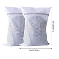 thumbnail image 3 of 2 Pcs Heavy Duty Mesh Laundry Bags Durable Delicates Net Wash BagTravel Organization Washing Bag White, 3 of 5