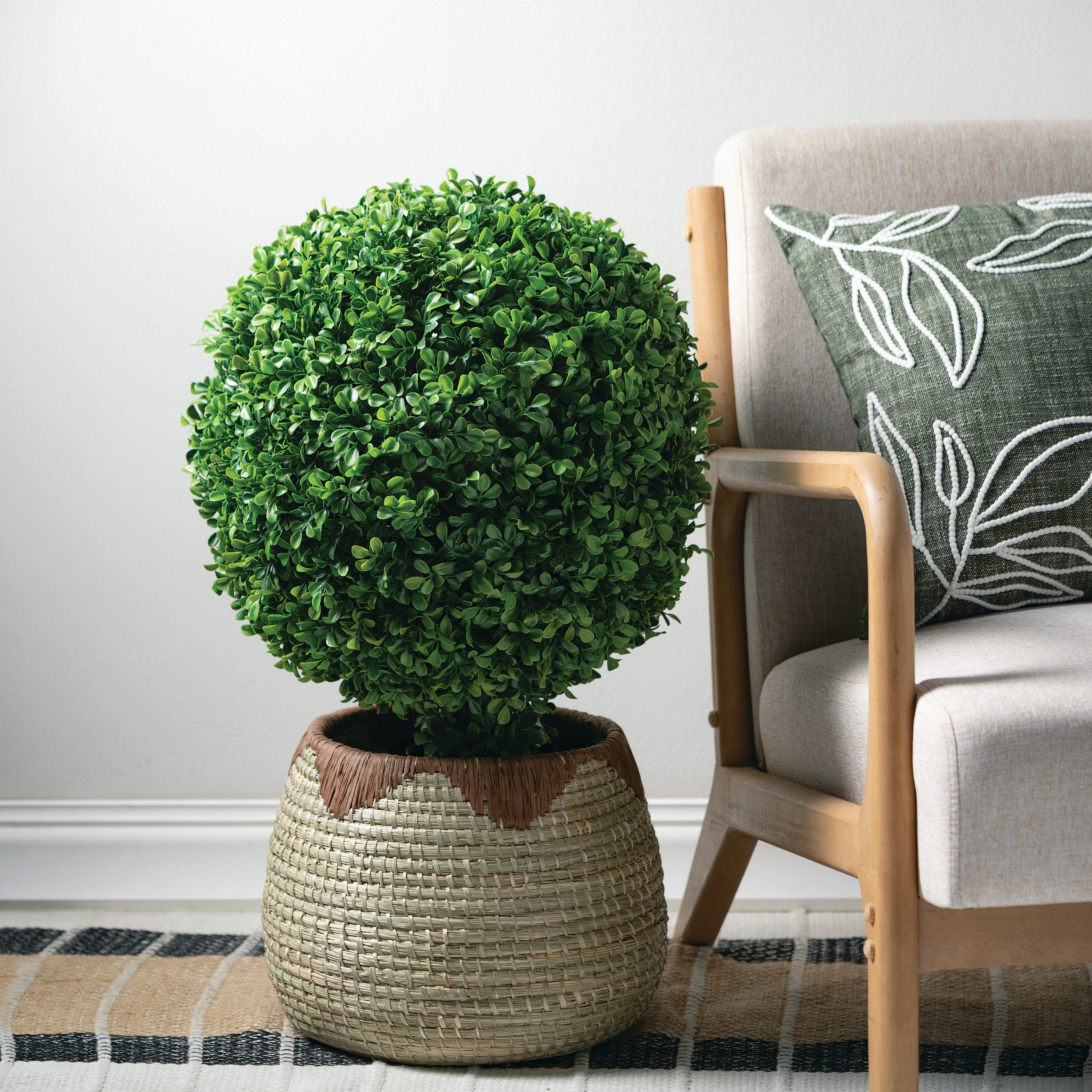 Sullivans Artificial Boxwood Topiary 26.5"H Green