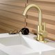 thumbnail image 3 of Grifo de cocina de acero inoxidable 304 de oro cepillado, lavabo, grifo de agua fría y caliente, lavabo giratorio (sin manguera, sin base), 3 of 5