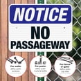 thumbnail image 4 of No Passageway Sign, OSHA Sign, 18x24 Reflective Aluminum EGP, 4 of 8
