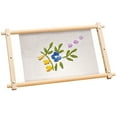 thumbnail image 1 of Marco de Bordado Needlepoint Tapiz de Bordado Marco de Pergamino Marco de Punto de Cruz de Madera de Haya Marco de Estiramiento Needlepoint Removible Marco de Costura Herramienta Cuadrada para Bordad, 1 of 1