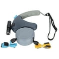 thumbnail image 4 of Laisse pour Chien, Laisse Extensible pour Chien, Laisse Rotative Libre, Sensation Durable, Confortable, Double Laisse Rétractable pour Chien, pour Promenade, Gris, Noir, 4 of 8