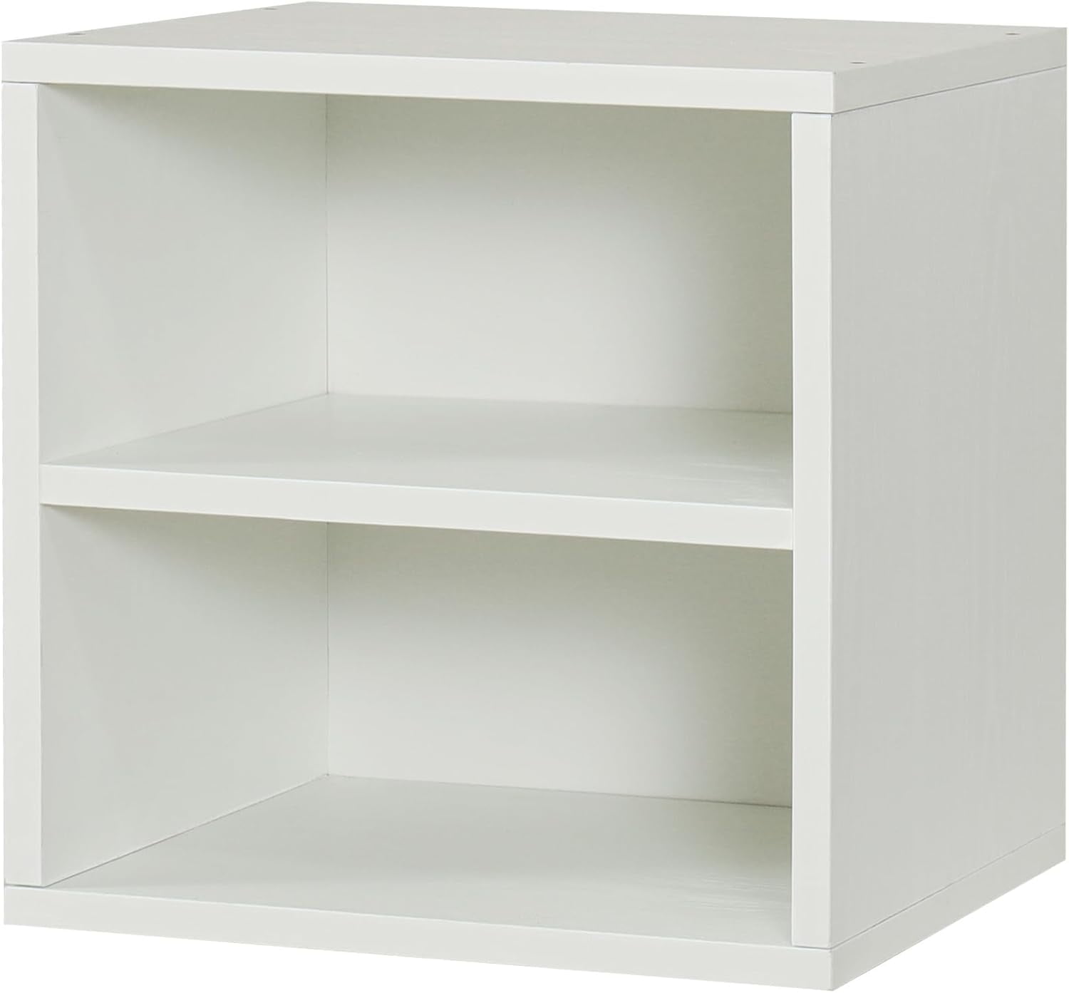 Magic DIY Cube Storage Organizer Stackable Cubes for Home Books Clothes Toy -Modular Cubby Storage System -Office Cubical -Bookcase Closet (French Oak,Door Cube)