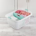 thumbnail image 6 of Sterilite 2.2 Bushel Divided Laundry Basket Plastic, White, Set of 4, 6 of 11