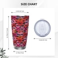 thumbnail image 4 of KLL Red Lips Kissing Print 40oz Stainless Steel Insulated Car Cup with Spillproof Lid - Keep Your Drink Hot or Cold on the Go-Straw Three-piece Set, 4 of 8