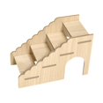 thumbnail image 2 of Escaleras de madera Salvador para hámster decoración de jaulas accesorio para hábitat, 2 of 9
