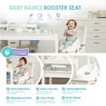 thumbnail image 6 of Regalo Baby Basics Booster, Ages 6 Months & Up, Secure 3 Point Safety Harness, Baby Booster Seat, White, 6 of 10
