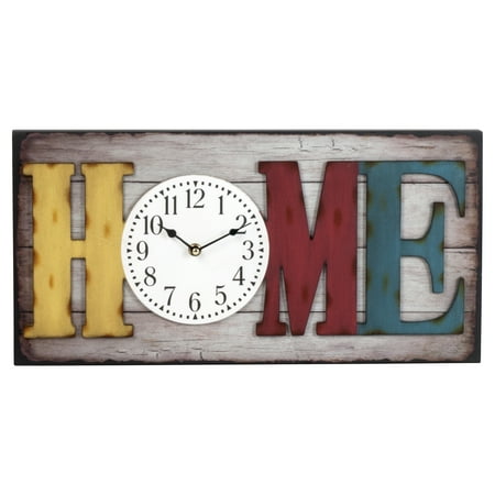 Better Homes and Gardens 20" Big Rectangle Home Wall Clock