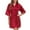 A-Red286, variant on XIAONU Kimono Robe for Women Satin Short Sleeve Loungewear Elegant Comfortable Homewear Bathrobe