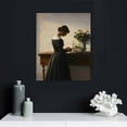 thumbnail image 4 of Nawypu Vintage Danish Canvas Wall Art Famous Artwork Woman Reading Portrait Oil Painting Dark Academia Aesthetic Print 19th Century Antique Poster Retro Gallery Bedroom Decor16x20in Unframed, 4 of 4