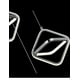 thumbnail image 3 of Lampara Colgante De 3 Triangulos Plateado, 3 of 3