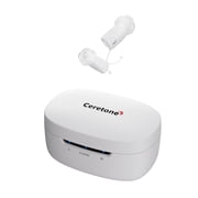 Ceretone Core One Pro White FDA-Cleared OTC IIC Hearing Aids – Virtually Invisible, Rechargeable, Intricon Chip for High-Definition Sound, Penny-Size Design, Video Guide & Support