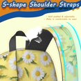 thumbnail image 5 of Daisy Pioneer Flower Yellow Pattern 17" School Backpacks for Teens,Waterproof Oxford Fabric,S-Shape Padded Straps for School,Travel,Hiking,Camping, 5 of 6