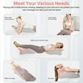 thumbnail image 2 of TOPCHANCES Lumbar Support Pillow, Memory Foam Back Support Cushion, Orthopaedic Bed Wedge Pillow with Removable Headrest, Ergonomic Backrests for Back, Neck, Lumbar & Legs (Pink/Gray), 2 of 10