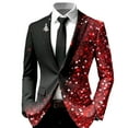 thumbnail image 4 of Christmas Suit for Men 2 Piece Business One Button Xmas Jacket Tuxedo And Pant Set Wedding Slim Fit Winter Party Event Christmas Suit, 4 of 5