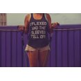 thumbnail image 2 of Womens I Flexed and The Sleeves Fell Off Tank Top Funny Sleeveless Workout Tee, 2 of 6