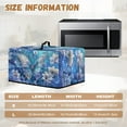 thumbnail image 6 of Whosucclay Butterfly Floral Print Microwave Oven Cover Dust Oil Proof Machine Protector Waterproof Decorative Kitchen Appliance Cover 18.25" x 14.5" x 11"inches-S, 6 of 7
