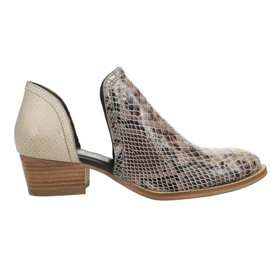 Diba True Womens Shy Town Snake Round Toe Ankle Boots
