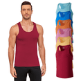 thumbnail image 2 of EA'S SECRET Men's Undershirts Sleeveless Bamboo Rayon Tank Shirts Stretchy Crew Neck Tank Tops for Men 6 Pack (6A,L), 2 of 10