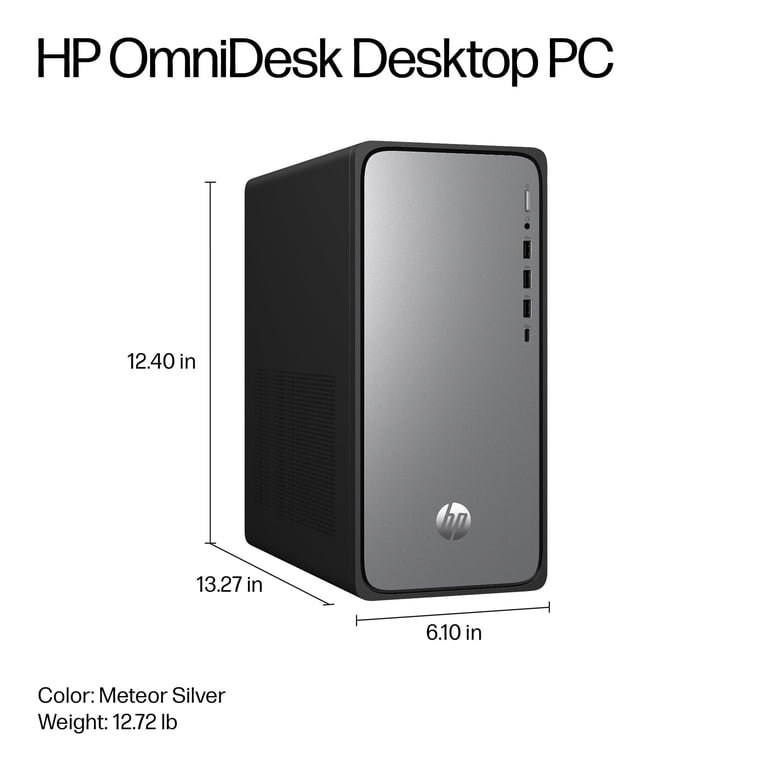 HP OmniDesk Desktop, Intel Core i5-14400(Beats Intel i7-13650HX