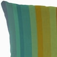 thumbnail image 6 of Jordan Manufacturing Sunbrella 16" x 16" Astoria Lagoon Multicolor Stripe Square Outdoor Throw Pillow (2 Pack), 6 of 10