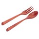 thumbnail image 5 of Vajilla De Madera, Cuchara De Madera, Juego De Tenedor, Cubiertos De Cocina, Juego De Cubiertos De Viaje Para Viajes, Restaurante, Hogar, Oficina ANGGREK No, 5 of 7