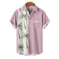 thumbnail image 5 of Yuwull Men's Short Sleeve Button Down Vintage Bowling Shirts with Pocket Hawaiian Casual Printed Beach Shirt Summer Regular Fit Top, 5 of 9