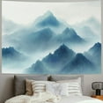 thumbnail image 2 of Patifu Mountain Tapestry Wall Mountains in Fog Landscape Tapestry Wall Art Bed Tapestry  Tapestry Present for Families 40x60inch, 2 of 6