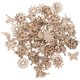 thumbnail image 2 of 100pcs Cartoon Wooden Pieces Creative Flower Bird Natural Wood Plate Decor for DIY Crafts Making (No 2 Style Mixed), 2 of 2