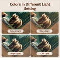 thumbnail image 7 of Design&I 8'x10' Washable Area Rug Extra Large Skid-Resistant Low Profile Cabin Cub Wildlife Woodland Forest Border Bathroom Sunset Medieval for Living Room, Family, 7 of 7