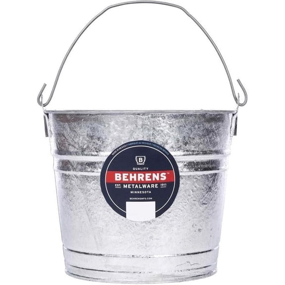 Behrens Metal Pail Galvanized 10 Qt