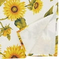 thumbnail image 4 of Fennco Styles Yellow Sunflower Print Tablecloth 70" W x 70" L - Garden Floral Table Cover for Home Décor, Dining Table, Banquet, Everyday Use, Family Gathering and Special Occasion, 4 of 4